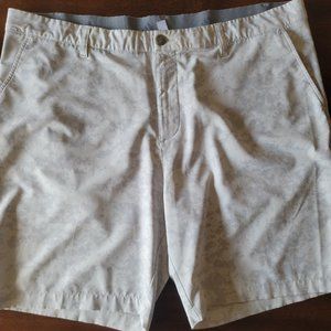 Men's Adidas Grey Patterned Golf Shorts Size 40